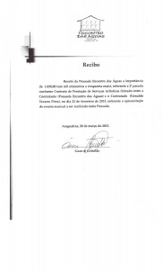 RECIBO PAGAMENTO 2ª PARCELA