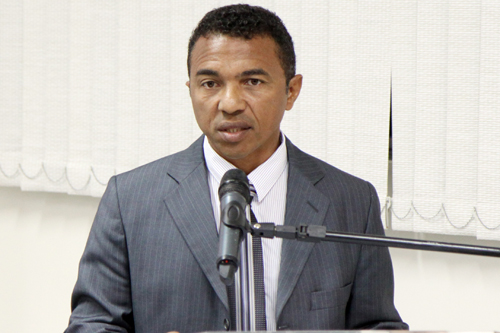 Servidor José Ribamar falando da história da Comarca de Araguatins