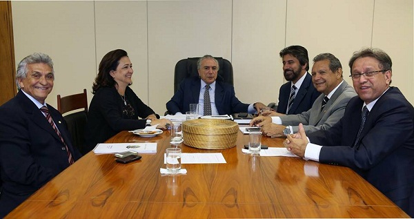 Reunião dos peemedebistas do TO ao vice-presidente da República, Michel Temer