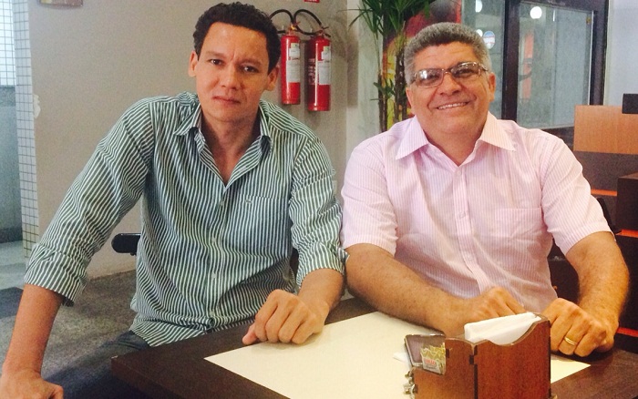 Júnior Luís presidente do PTdoB e Cláudio Santana