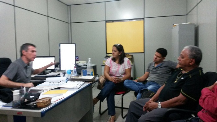 Reunião com o promotor de Justiça