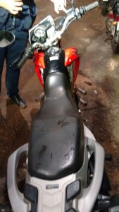 Moto utilizada pelo casal