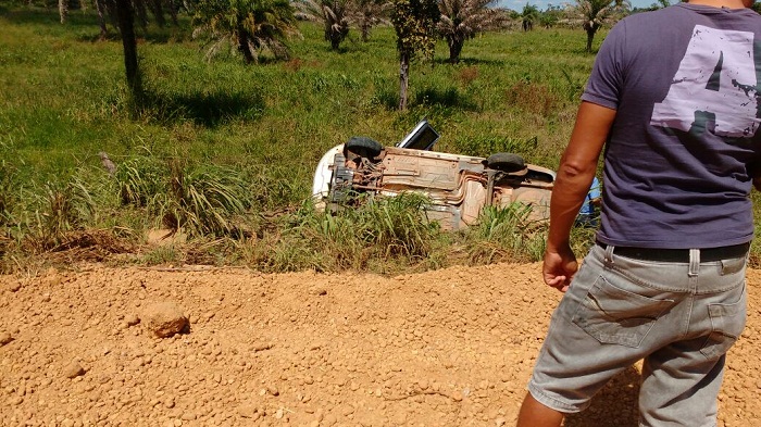 Mais um veiculo tombado próximo a Augustinópolis