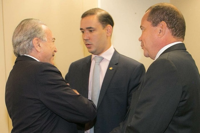 Presidente Temer, deputado Vicentinho Jr e senador Vicentinho Alves
