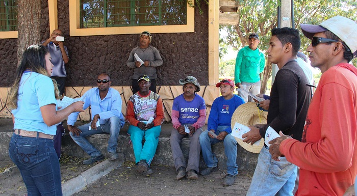 A equipe está na região do Bico do Papagaio realizando busca ativa por catadores