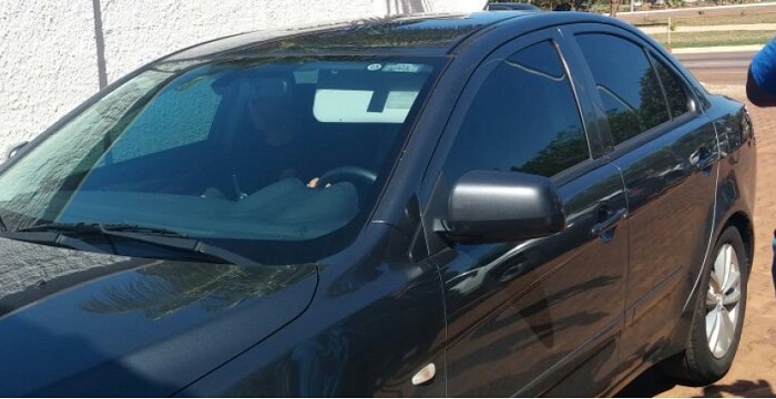 Siqueira Campos chegando a sede da PF em Palmas-TO